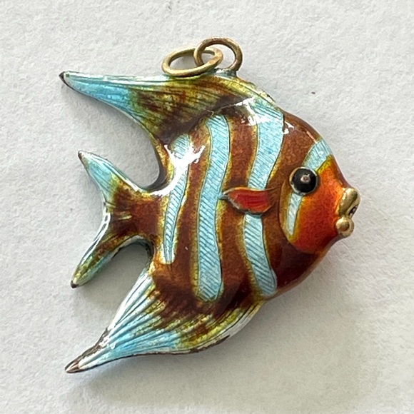 Vintage Enamel Fish Charm - Pendant - Picture 7 of 9